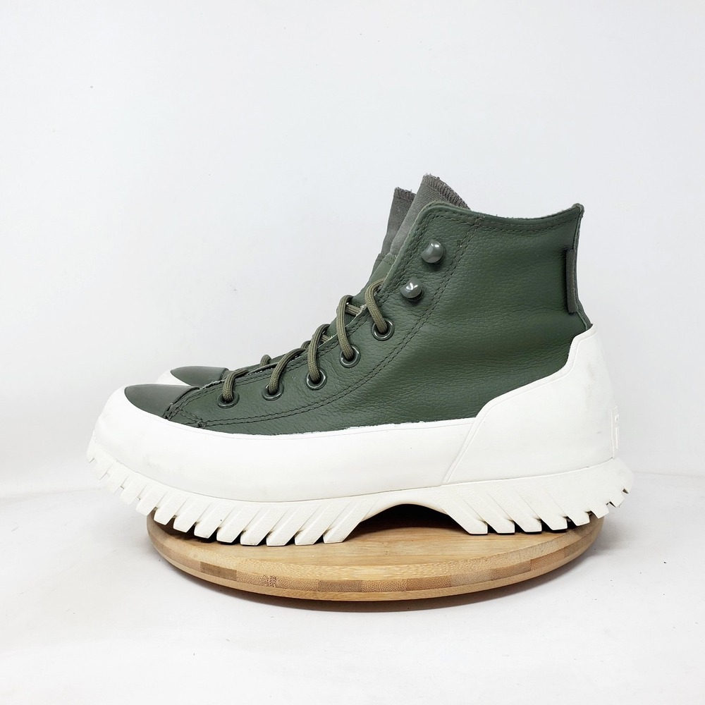 Converse Green and White Athletic Shoes